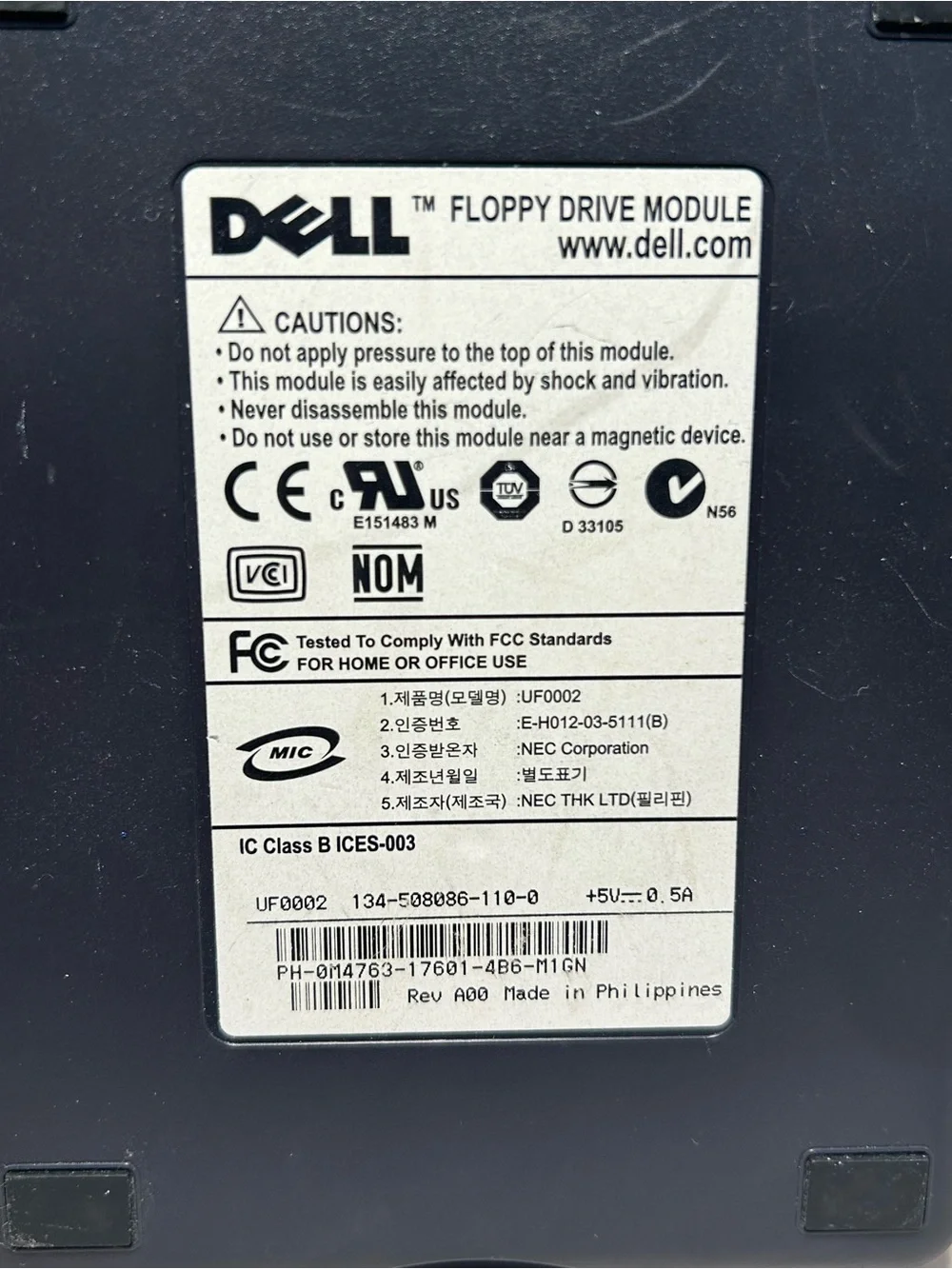 Dell USB 3.5 External Floppy Disk Drive Module